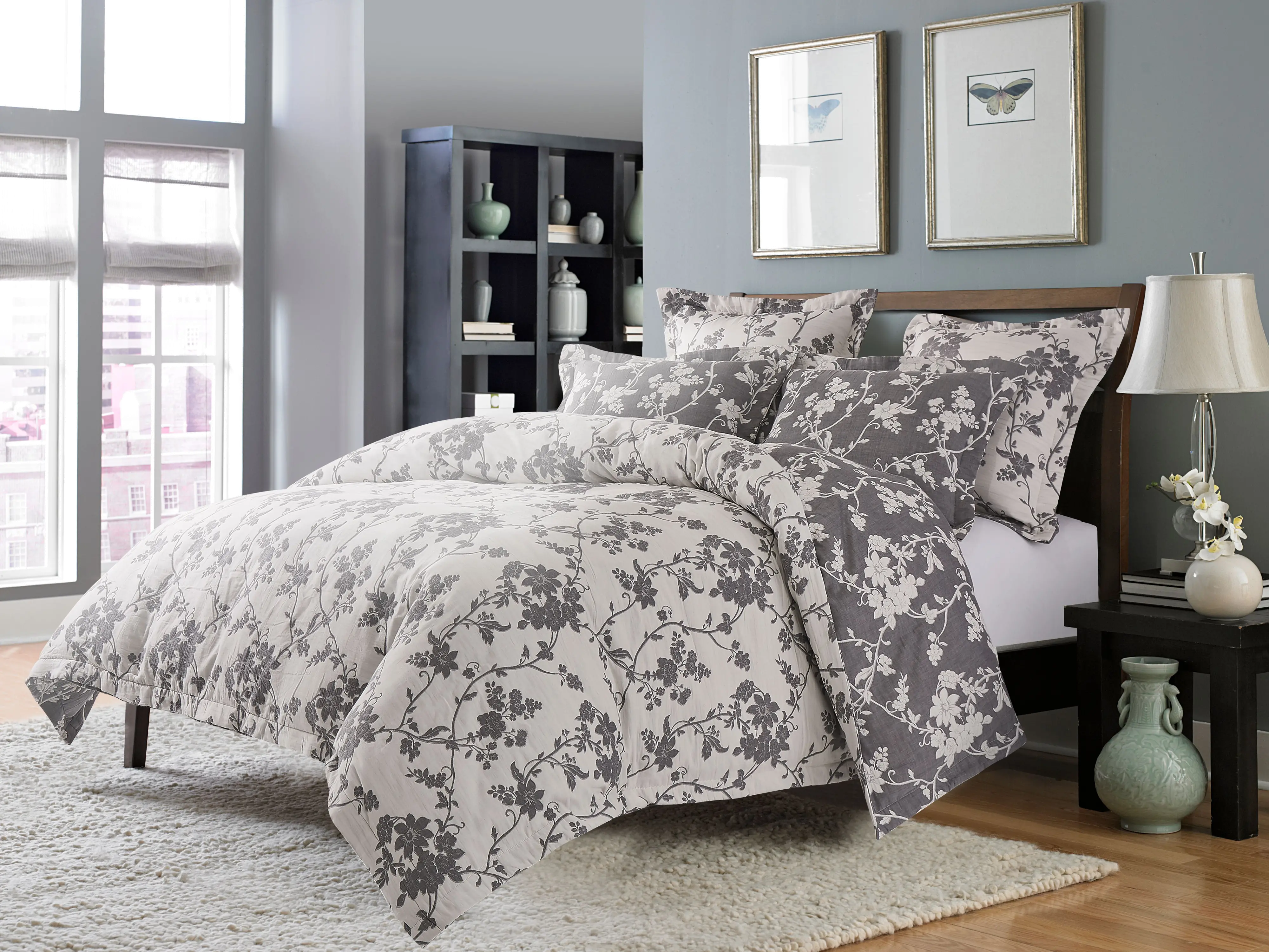 Mika King 6 Piece Bedding Set-1