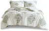 Tahli White King 3-Piece Comforter Set