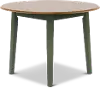 Landocken Natural and Green Drop Leaf Dining Table