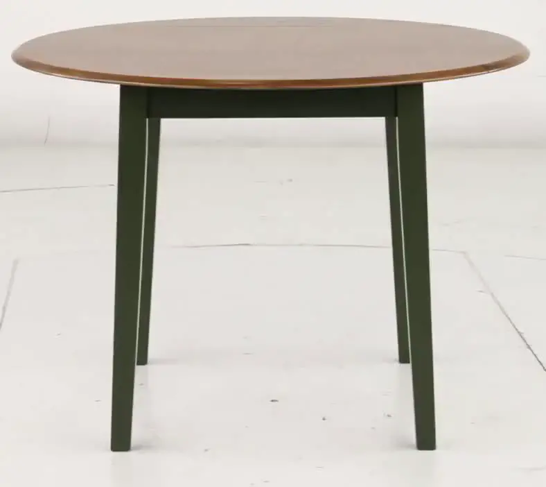 Landocken Natural and Green Drop Leaf Dining Table-8