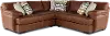 3PC/CODY/WINNRBUCK Cody Brown Leather-Match 3 Piece Sectional