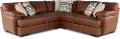 3PC/CODY/WINNRBUCK Cody Brown Leather-Match 3 Piece Sectional