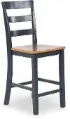 Cadmori Blue and Natural Counter Height Stool