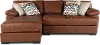2PC/CODY/OPT2 Cody Brown Leather-Match 2 Piece Sectional