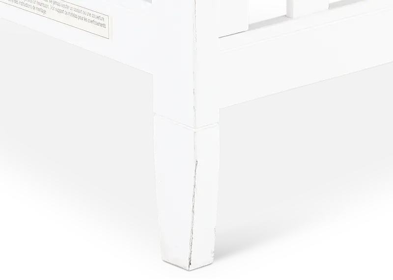 Harper White Cottage Crib