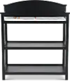 Harper Black Changing Table with Pad