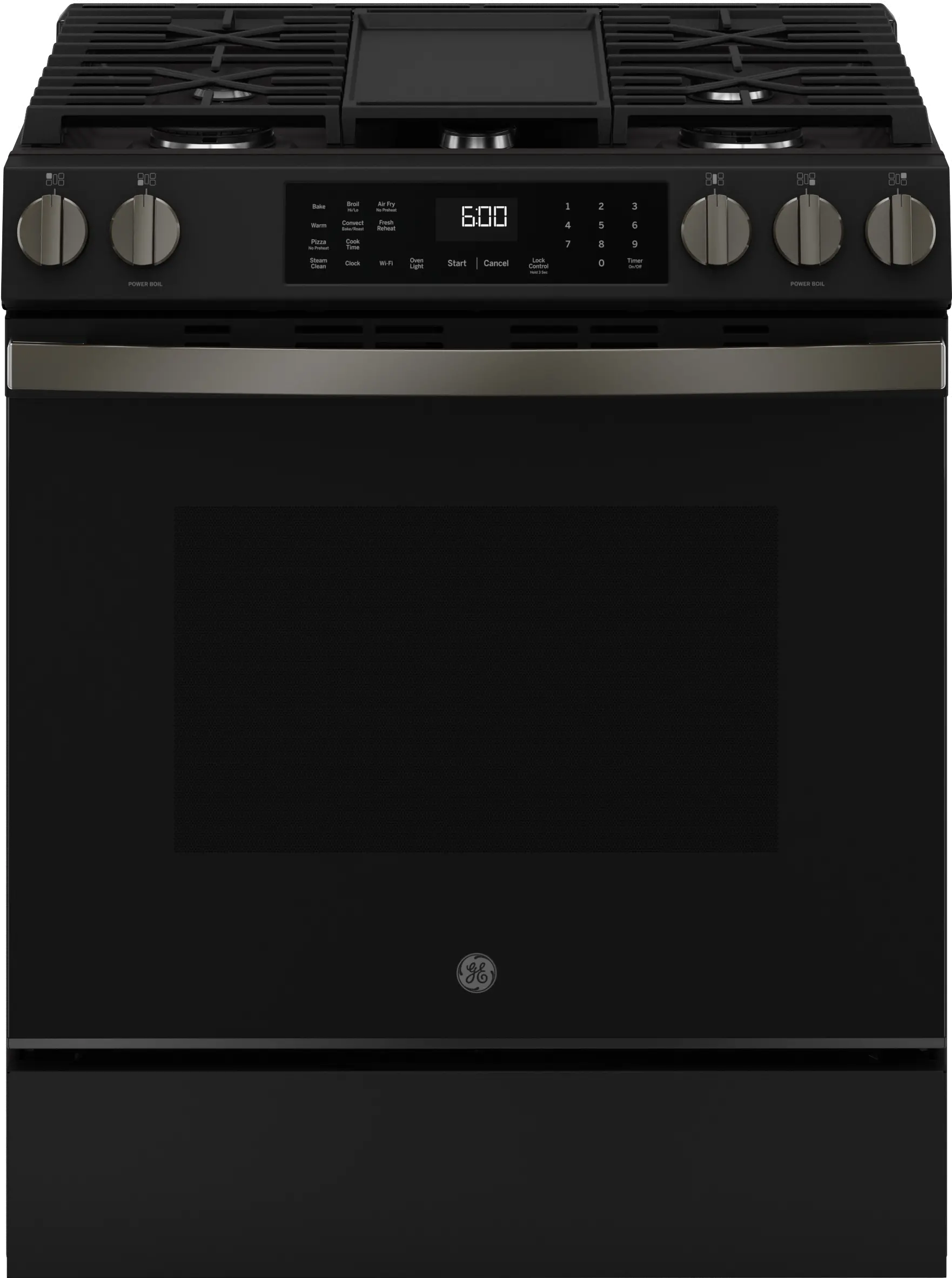 GGS600AVDS GE 5.3 Cu Ft Single Oven Range - Black Stainless Steel-1
