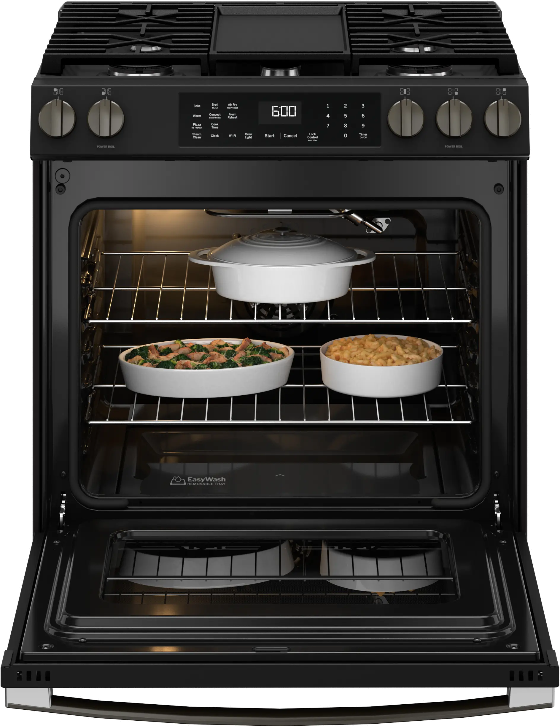 GGS600AVDS GE 5.3 Cu Ft Single Oven Range - Black Stainless Steel-8