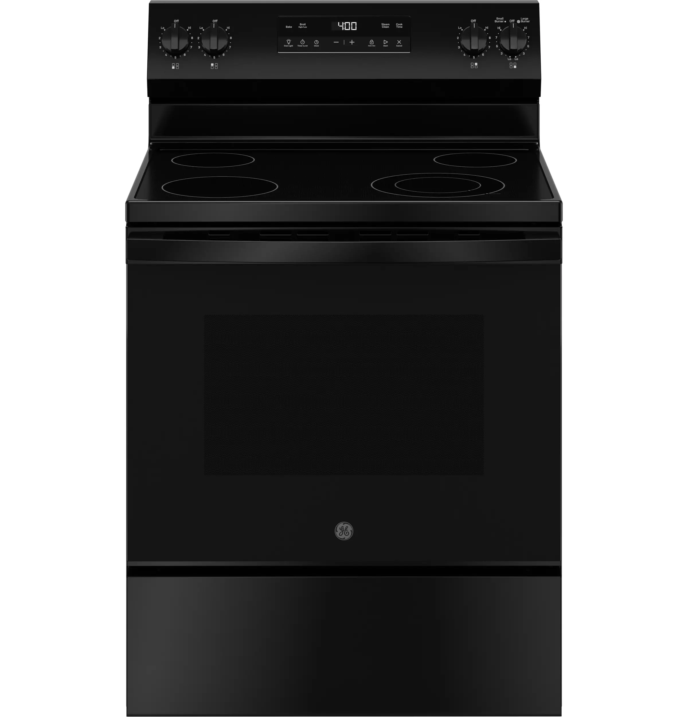 GRF400SVBB GE 5.3 Cu Ft Single Oven Electric Range - Black-1