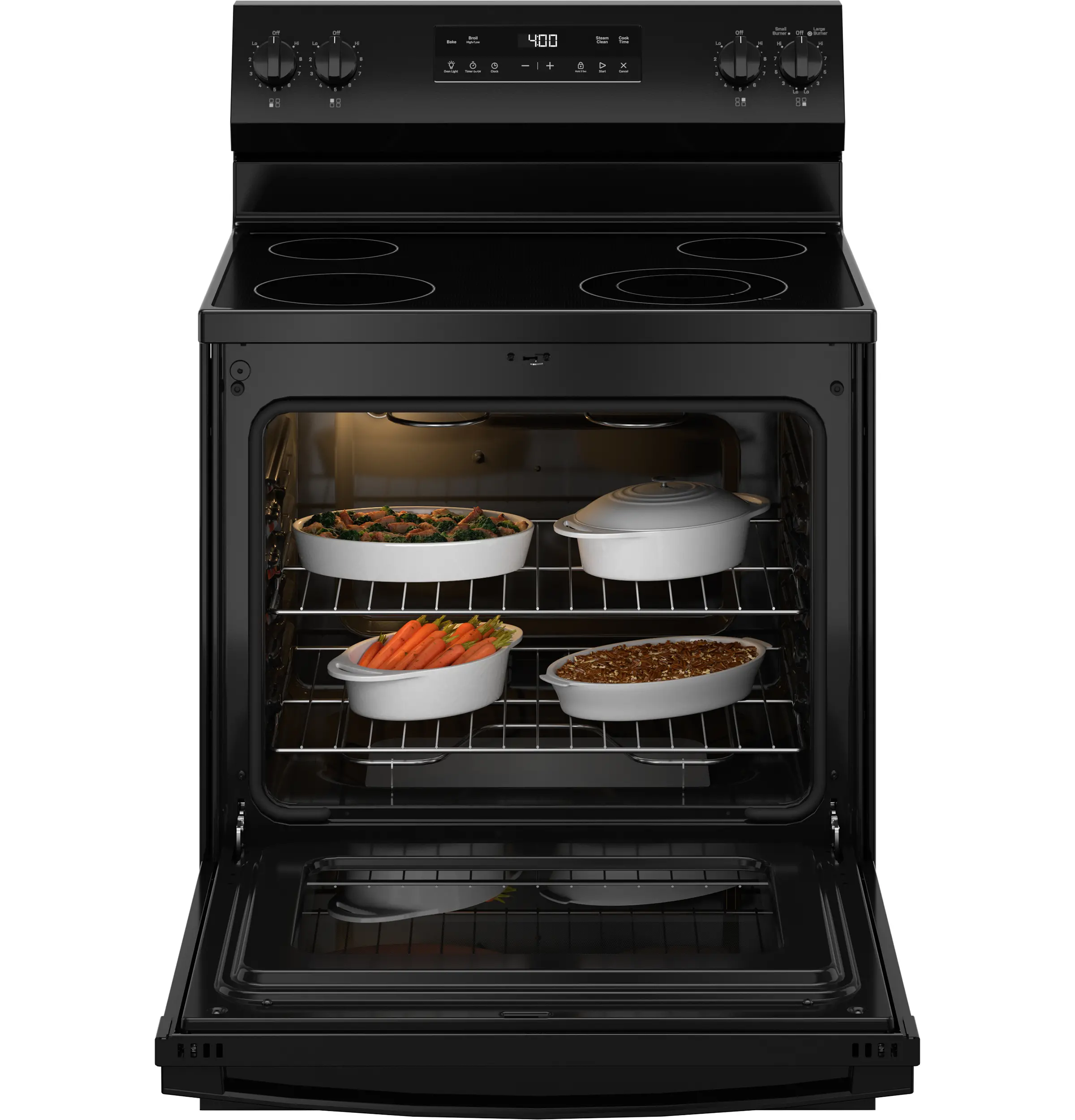GRF400SVBB GE 5.3 Cu Ft Single Oven Electric Range - Black-11