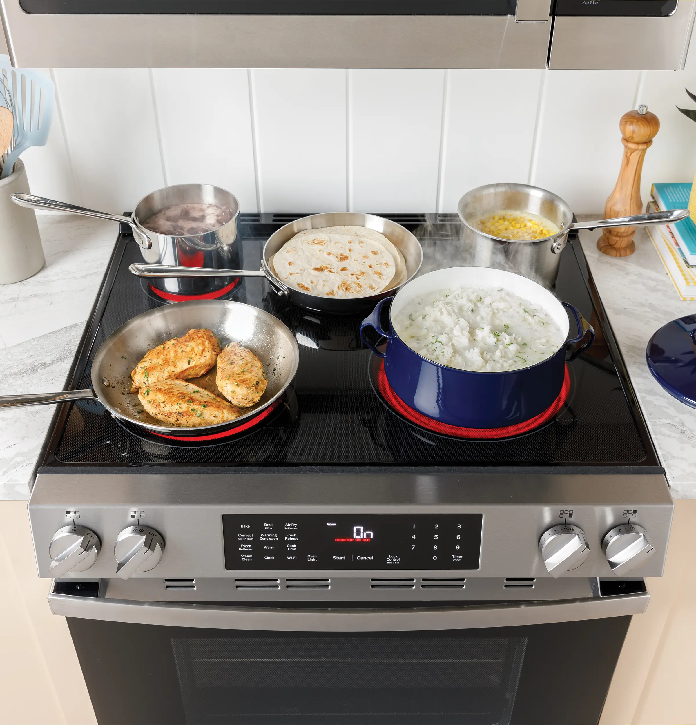 GRF500PVSS GE 5.3 Cu Ft Electric Range - Black, Stainless Steel-7