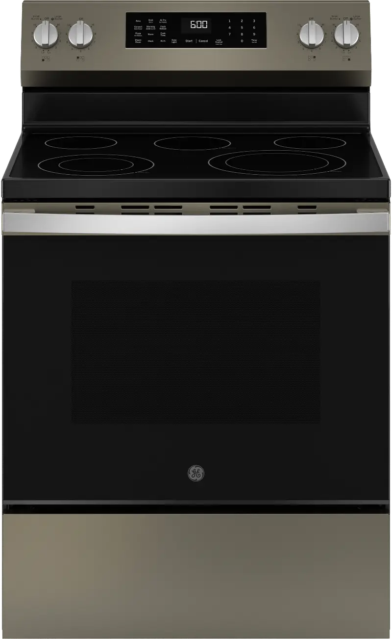 GE 5.3 Cu Ft Single Oven Range with Air Fry - Slate