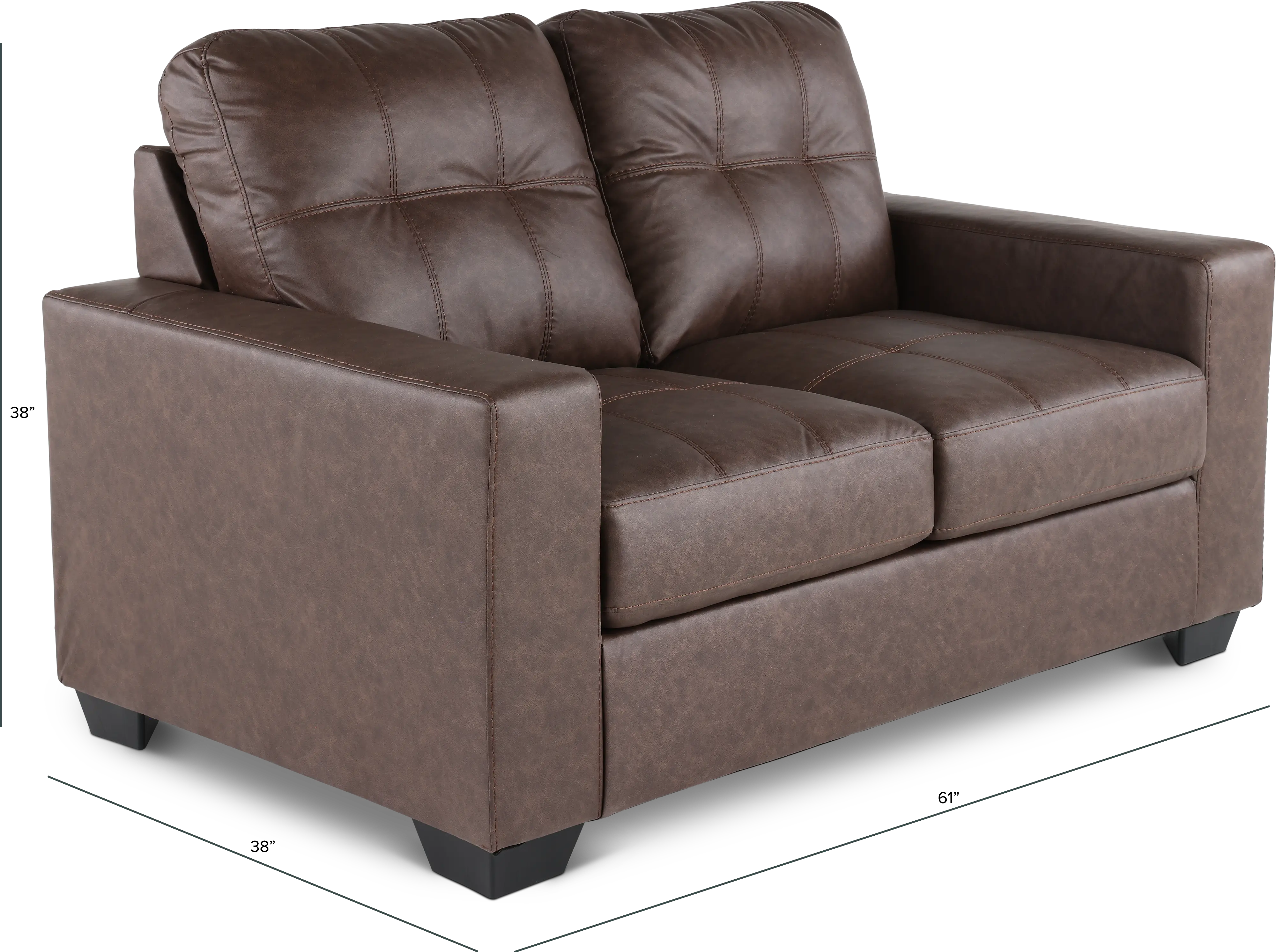 Barlin Brown Loveseat-3