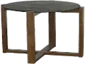 Rizzy Brown and Dark Gray Coffee Table