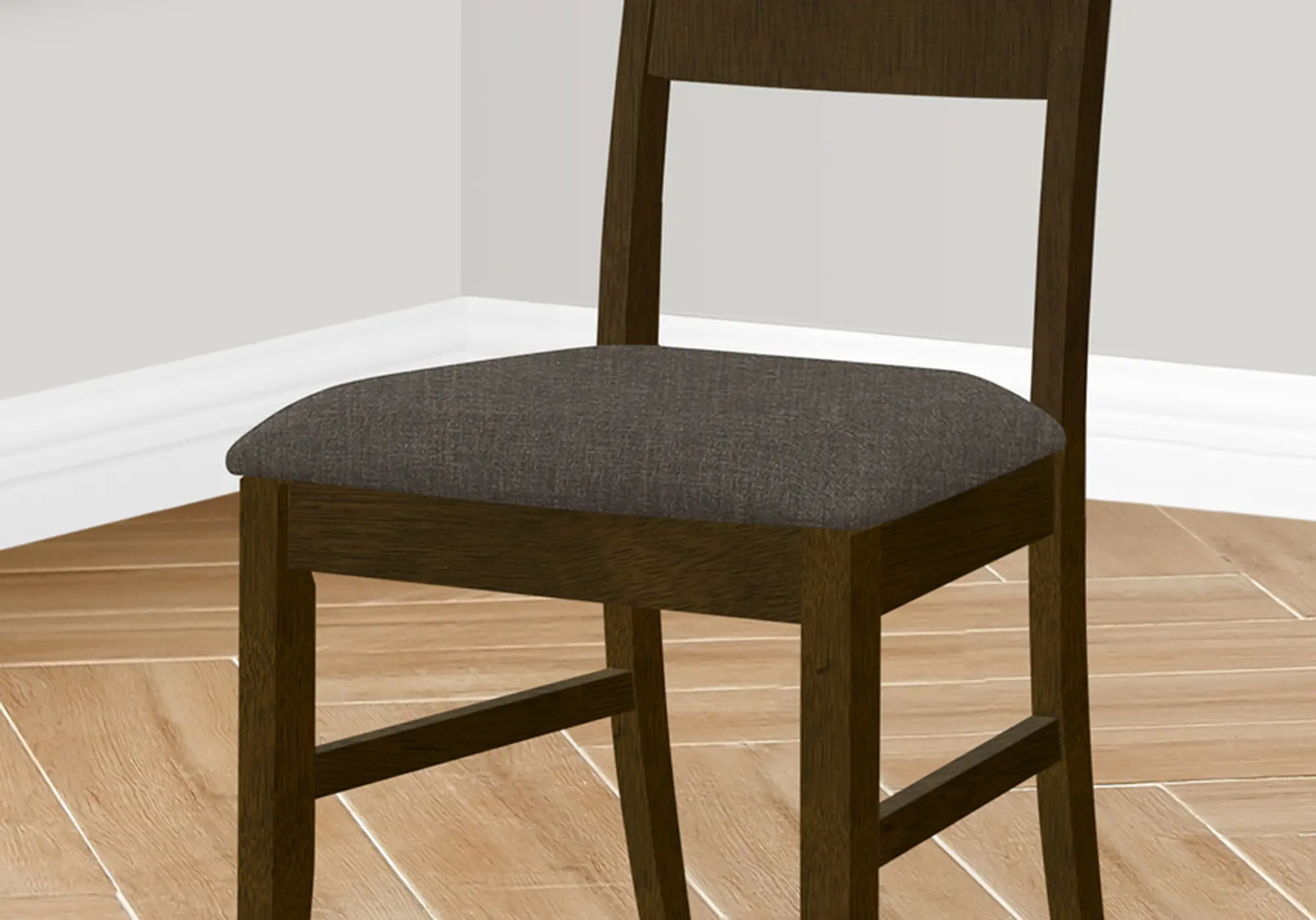 Monarch Brown Solid Wood Dining Chair, Set Of 2-3