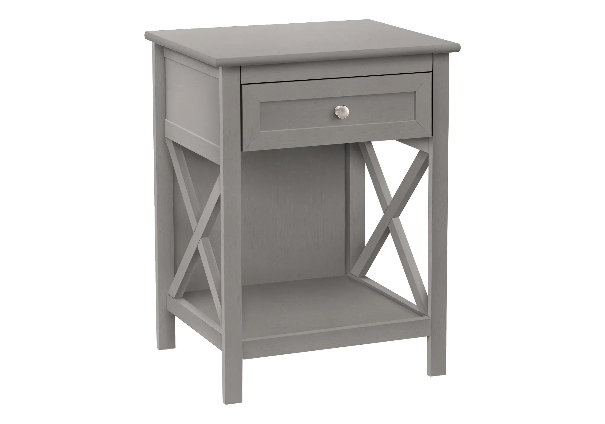 Spring Two Tier Gray Accent Table-1