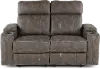 Ultron Dark Gray Power Reclining Loveseat