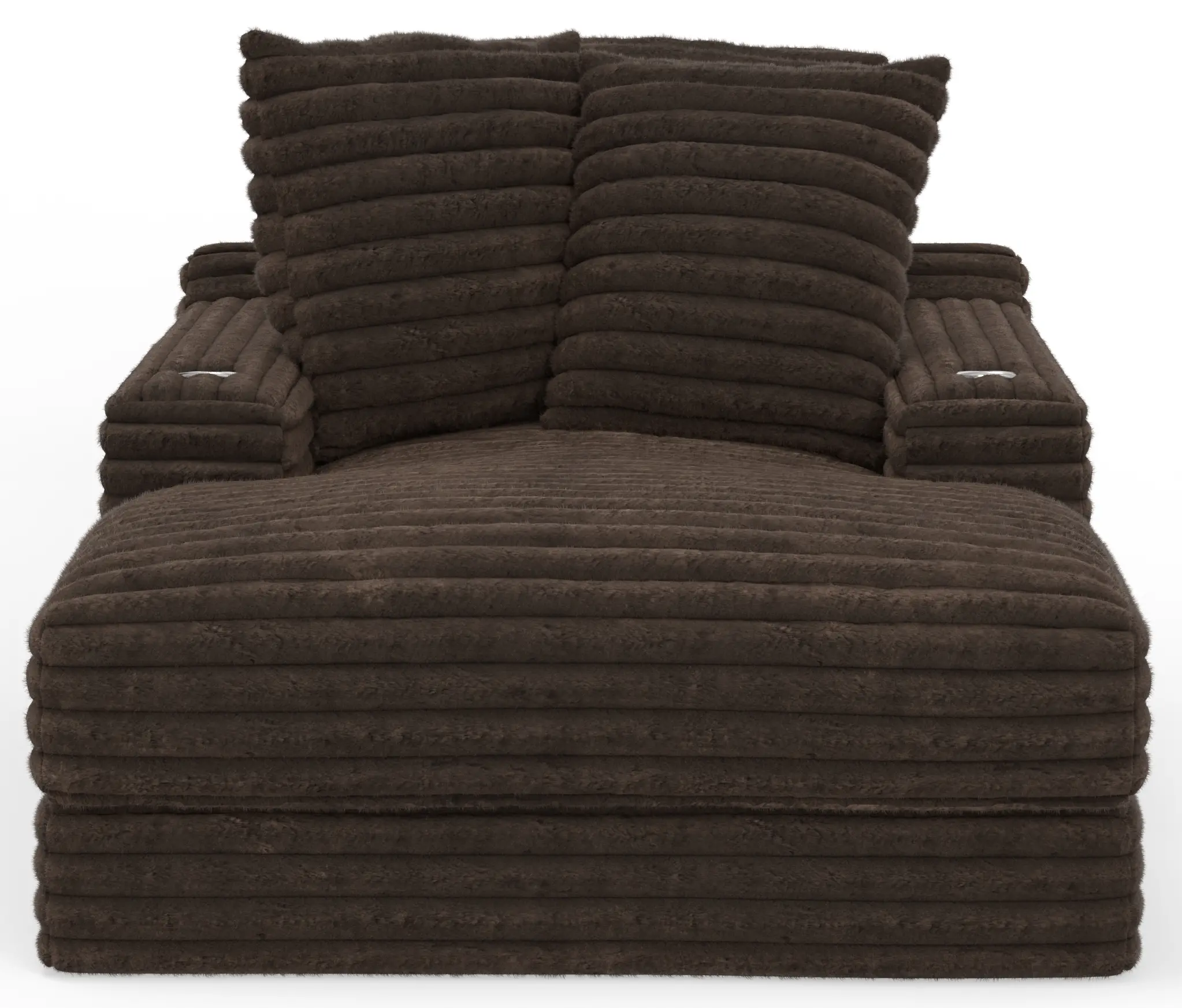 3045-09/1998-09 Comfrey Chocolate Brown Chaise-1