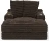 3045-09/1998-09 Comfrey Chocolate Brown Chaise