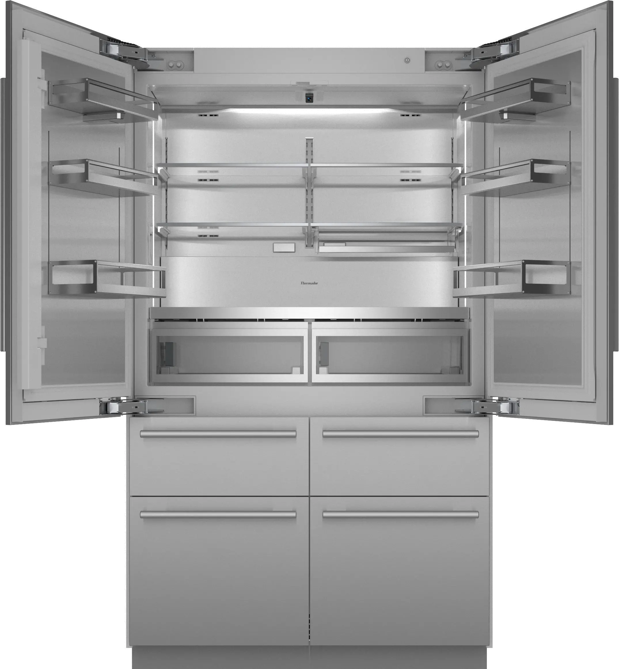 T48BT110NS Thermador 26.8 Cu Ft Built-In French Door Refrigerator - Counter Depth Stainless Steel-12