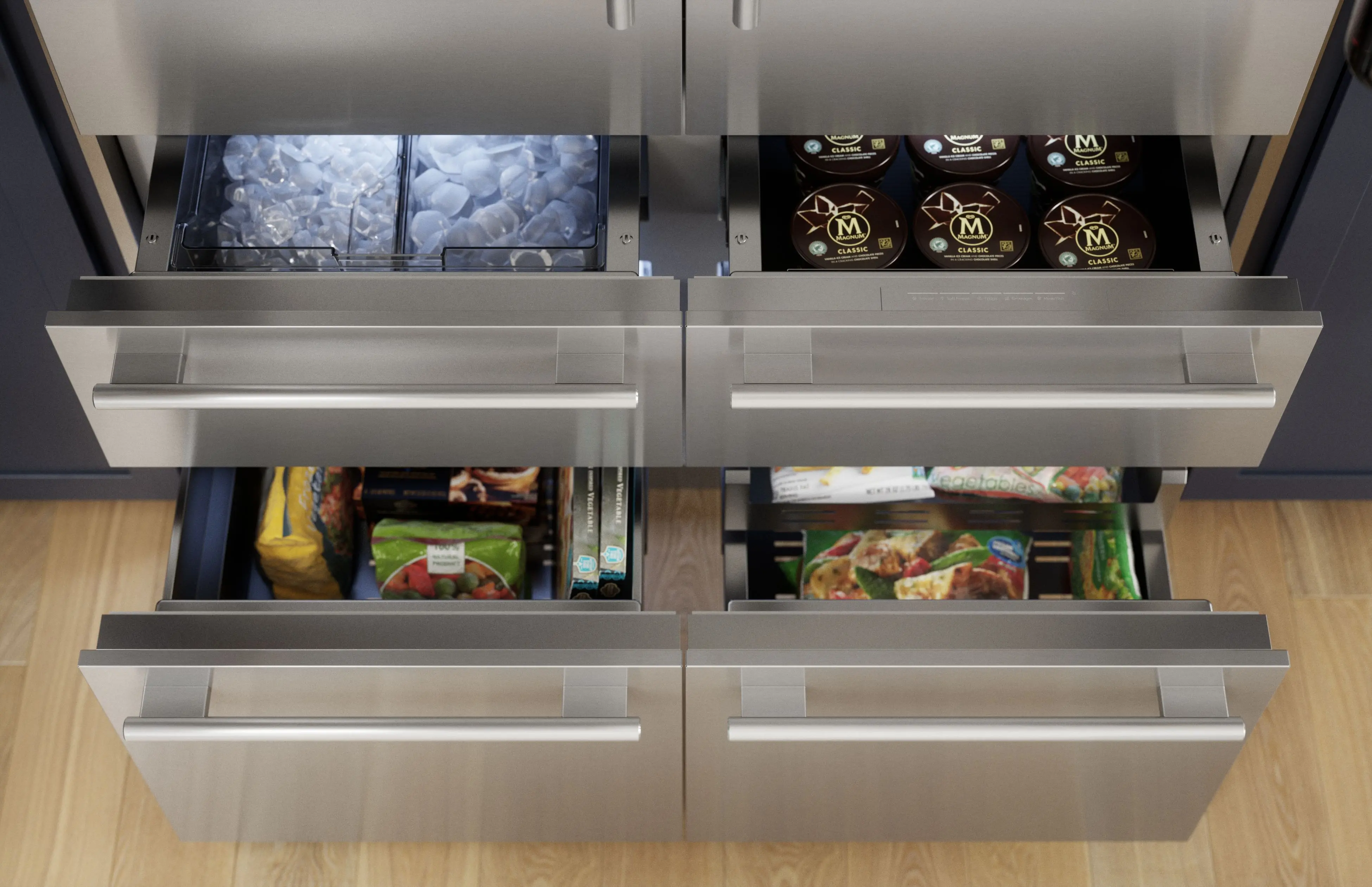 T48BT110NS Thermador 26.8 Cu Ft Built-In French Door Refrigerator - Counter Depth Stainless Steel-5