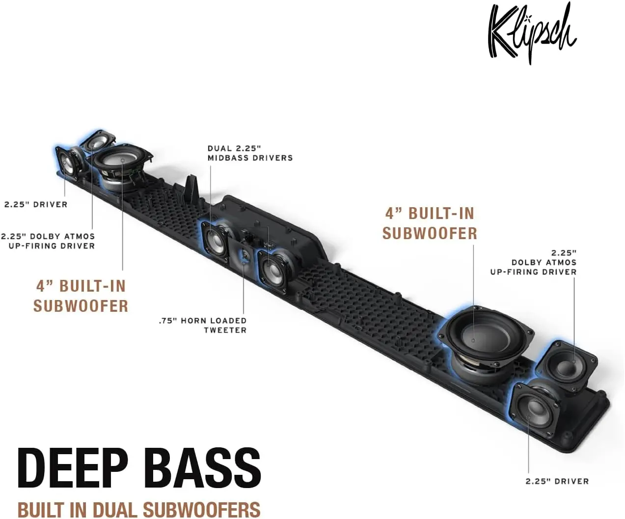 FLEXUS_CORE_200_NA Klipsch Flexus Core 200 3.1.2 Channel Dolby Atmos Soundbar-7