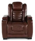 Transformer Walnut Power Recliner with Power Headrest