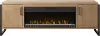 Mason Natural and Black Fireplace TV Console