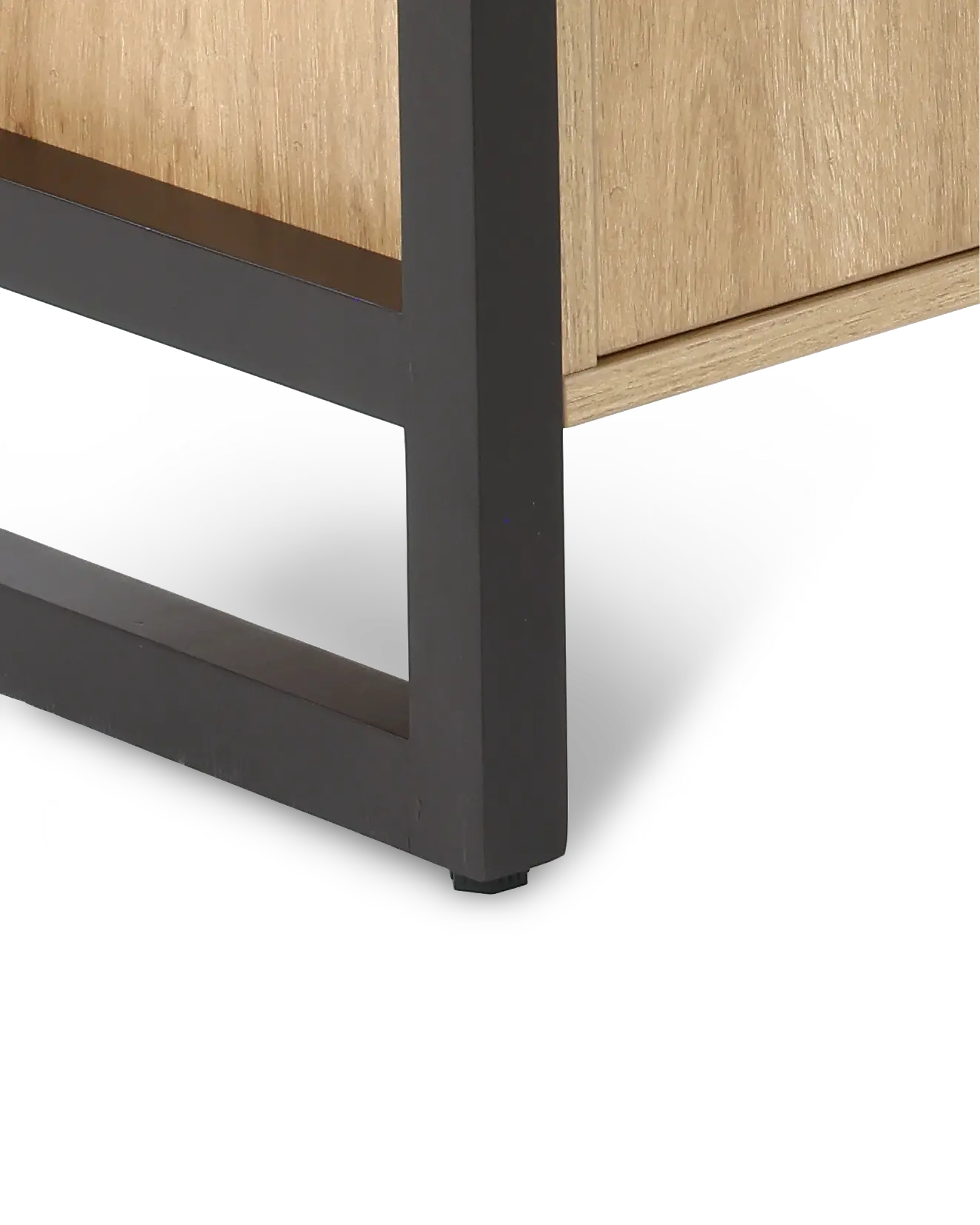 Mason Natural and Black Fireplace TV Console-7