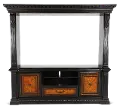 Grand Estates Black and Brown Entertainment Center