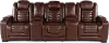Transformer Dark Brown Leather 5 Piece Power Reclining Home Theater Seating