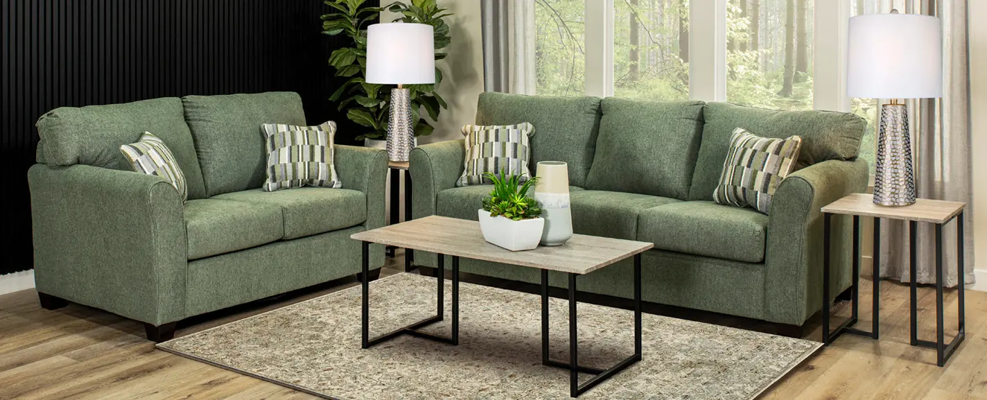 WALSOF/DEXEUC Wall St. Green Sofa-2