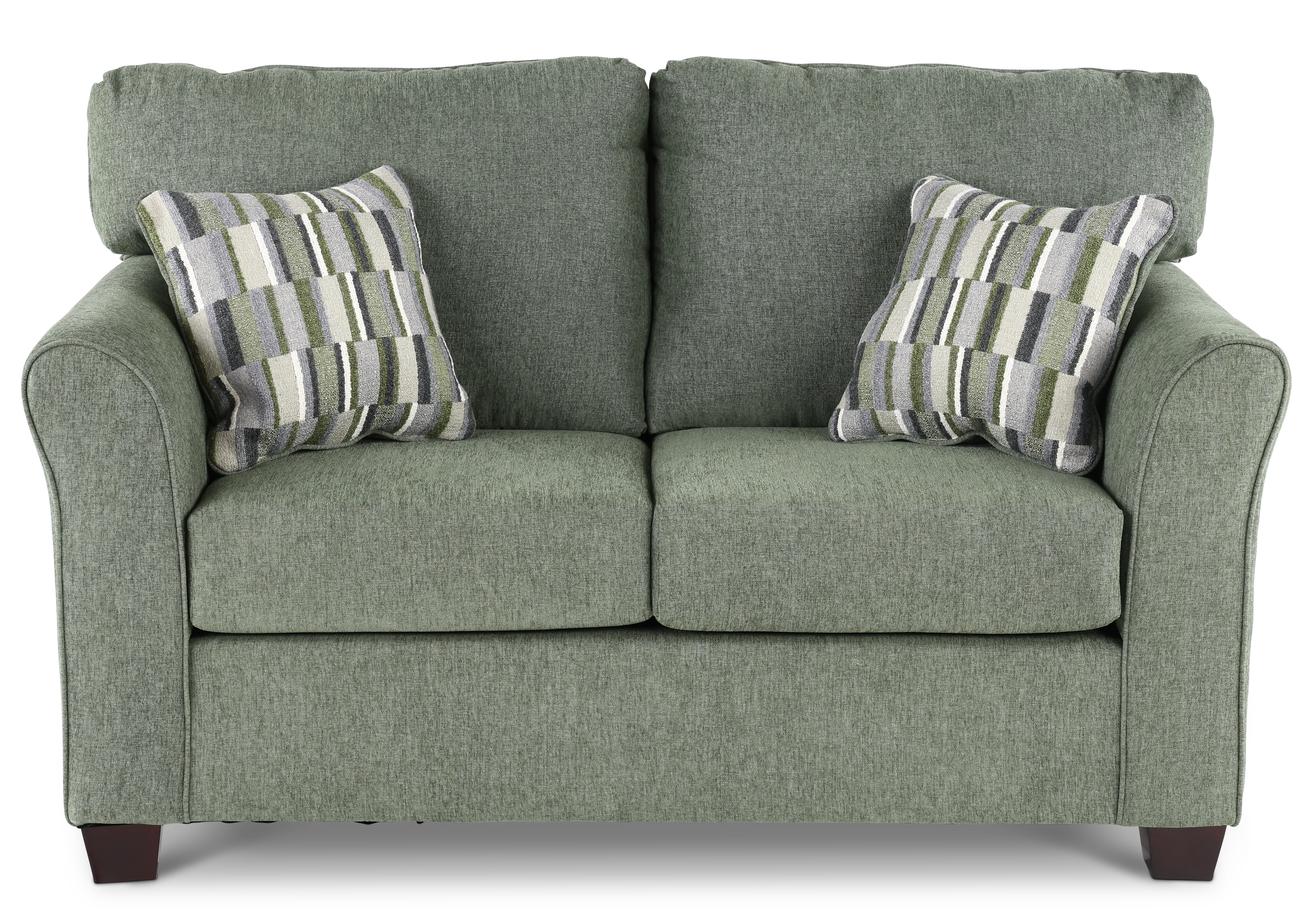WALLOV/DEXEUC Wall St. Green Loveseat-1
