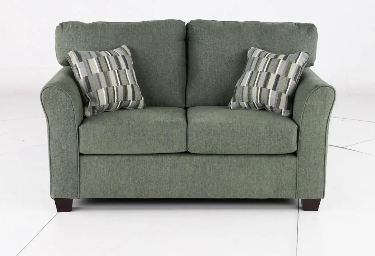 WALLOV/DEXEUC Wall St. Green Loveseat-5