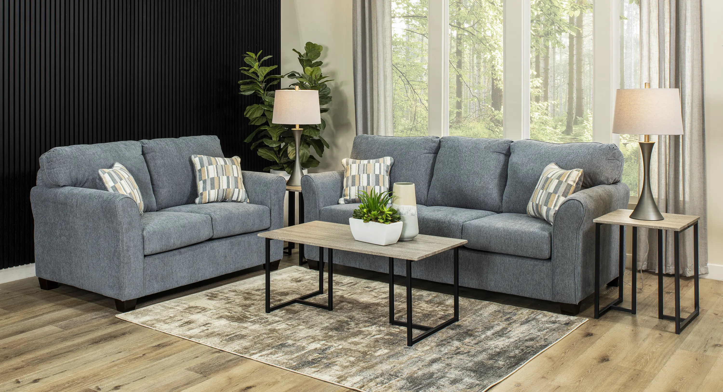 WALQSG/DEXFLI Wall St. Blue Sofa Bed-2