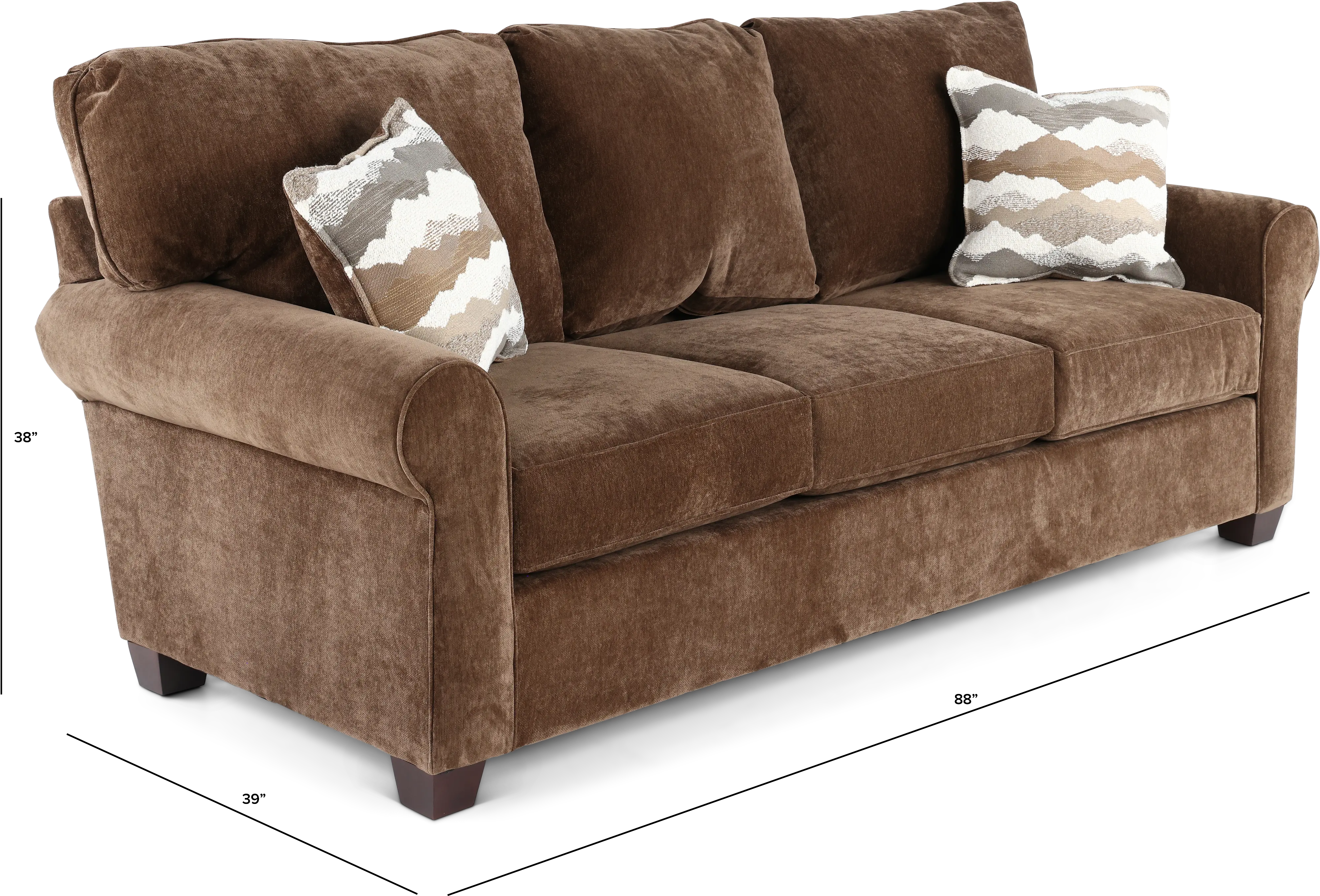 SEASOF/LANDES Seaside Brown Sofa-3