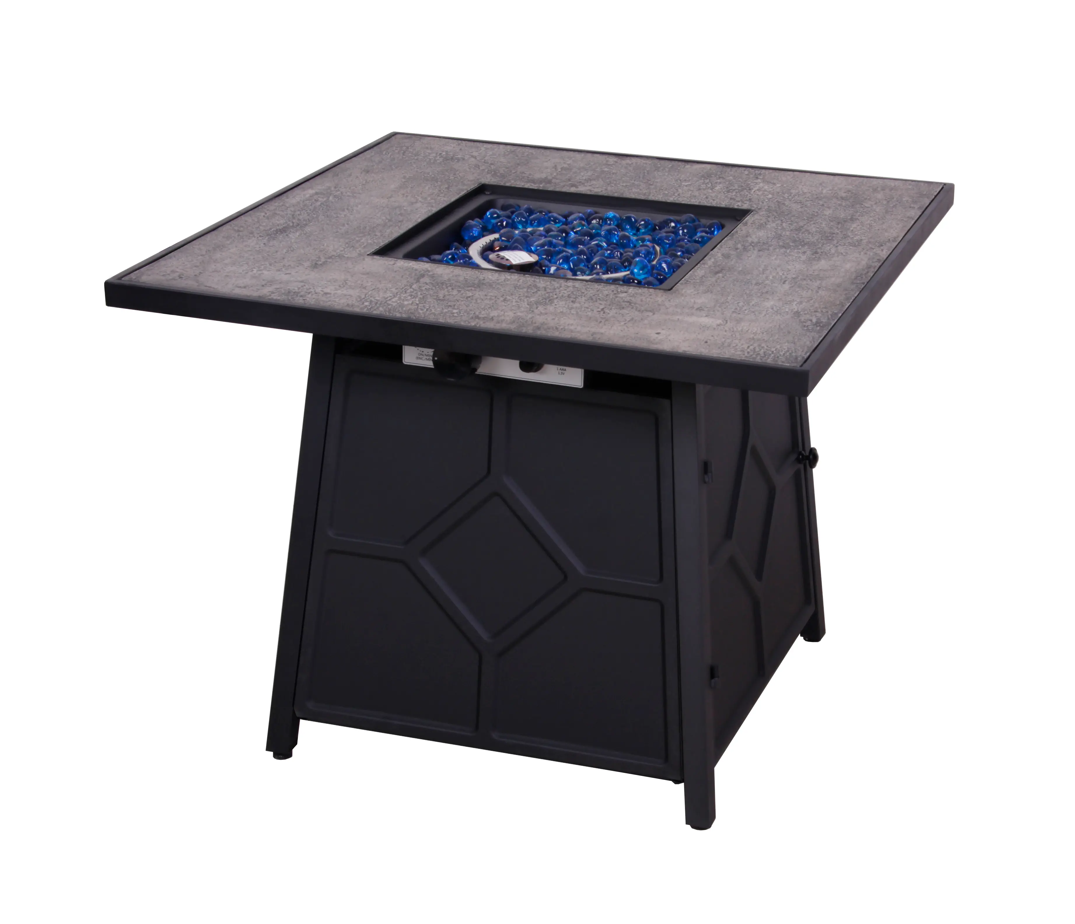 32 Square Table Gas Fire Pit-3