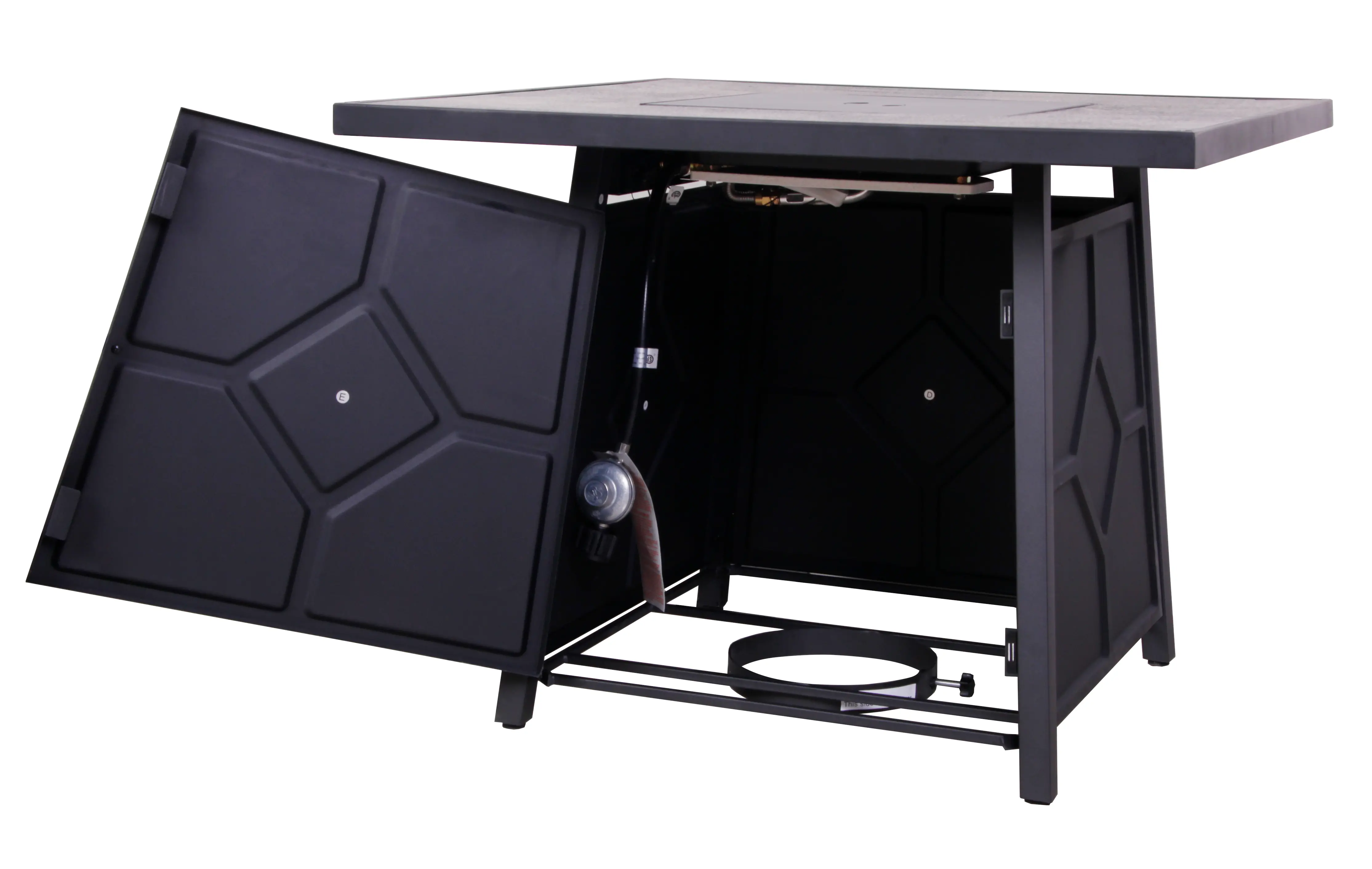 32 Square Table Gas Fire Pit-7