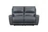 Rangers Gravel Power Reclining Loveseat with Power Headrests and Lumbar