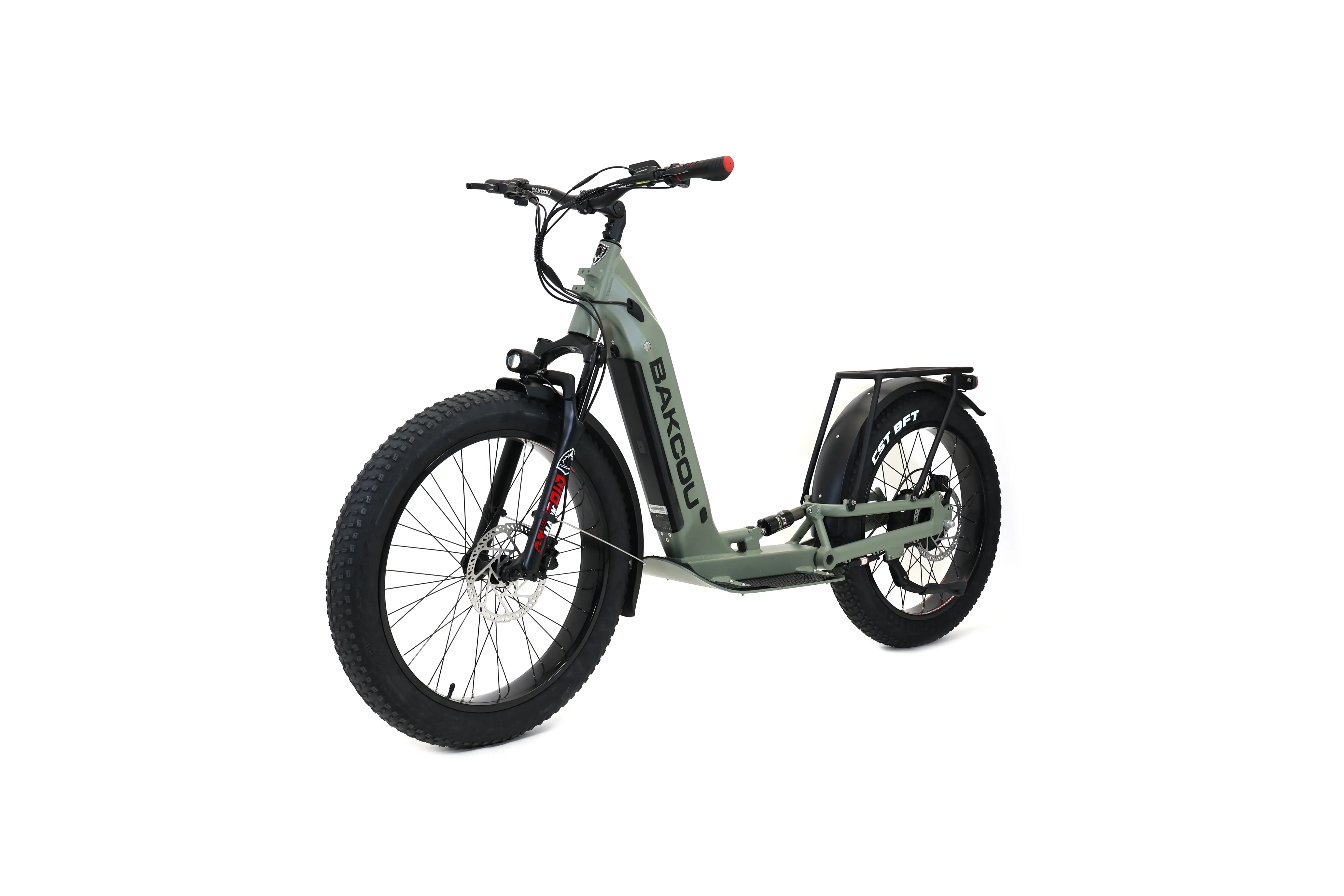 Bakcou Grizzly Electric Scooter - Sage Green-1