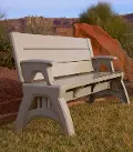 Gen II Indoor-Outdoor Adobe Convertible Bench