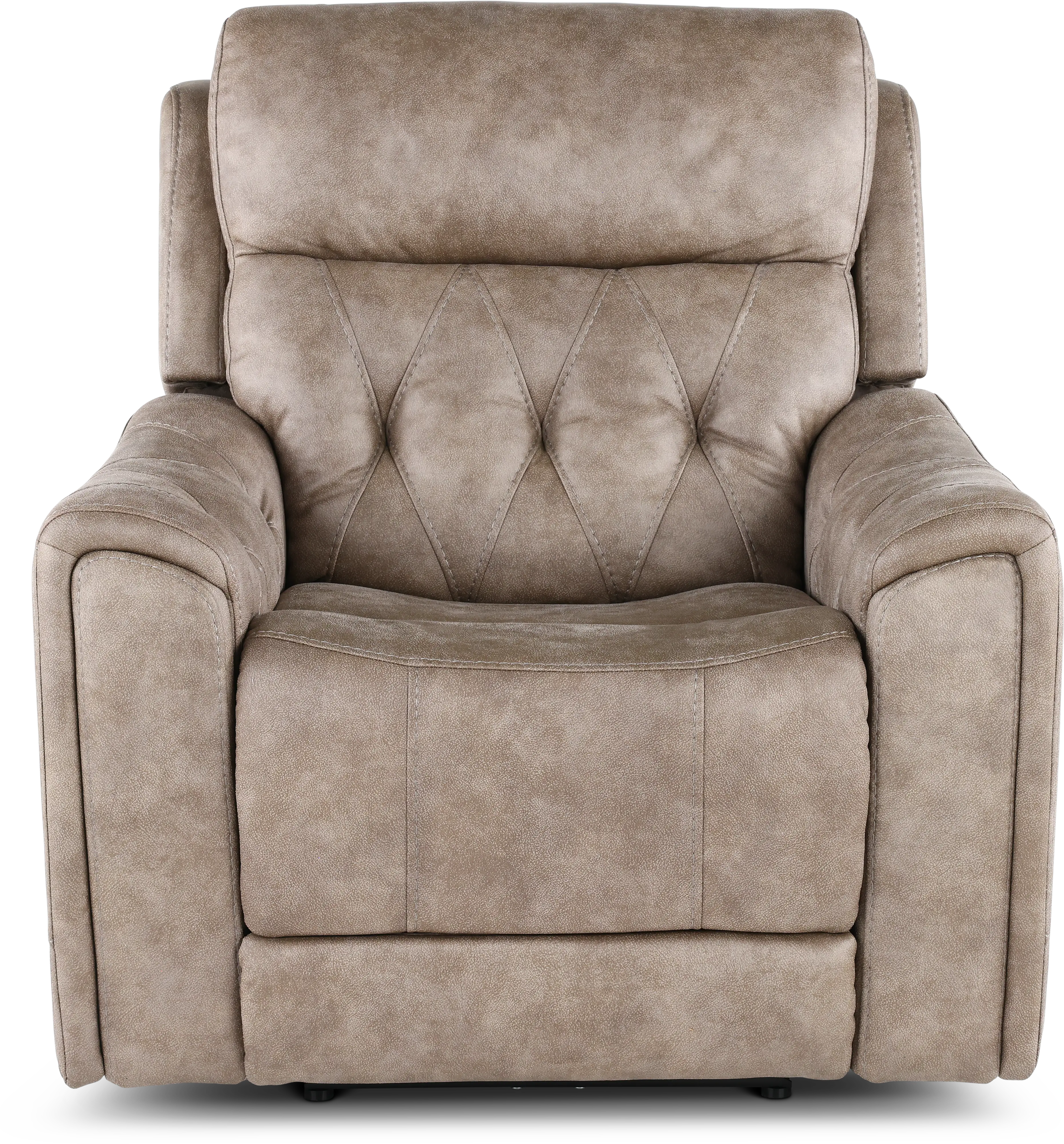 Anniston Fog Beige Lay Flat Power Recliner-4