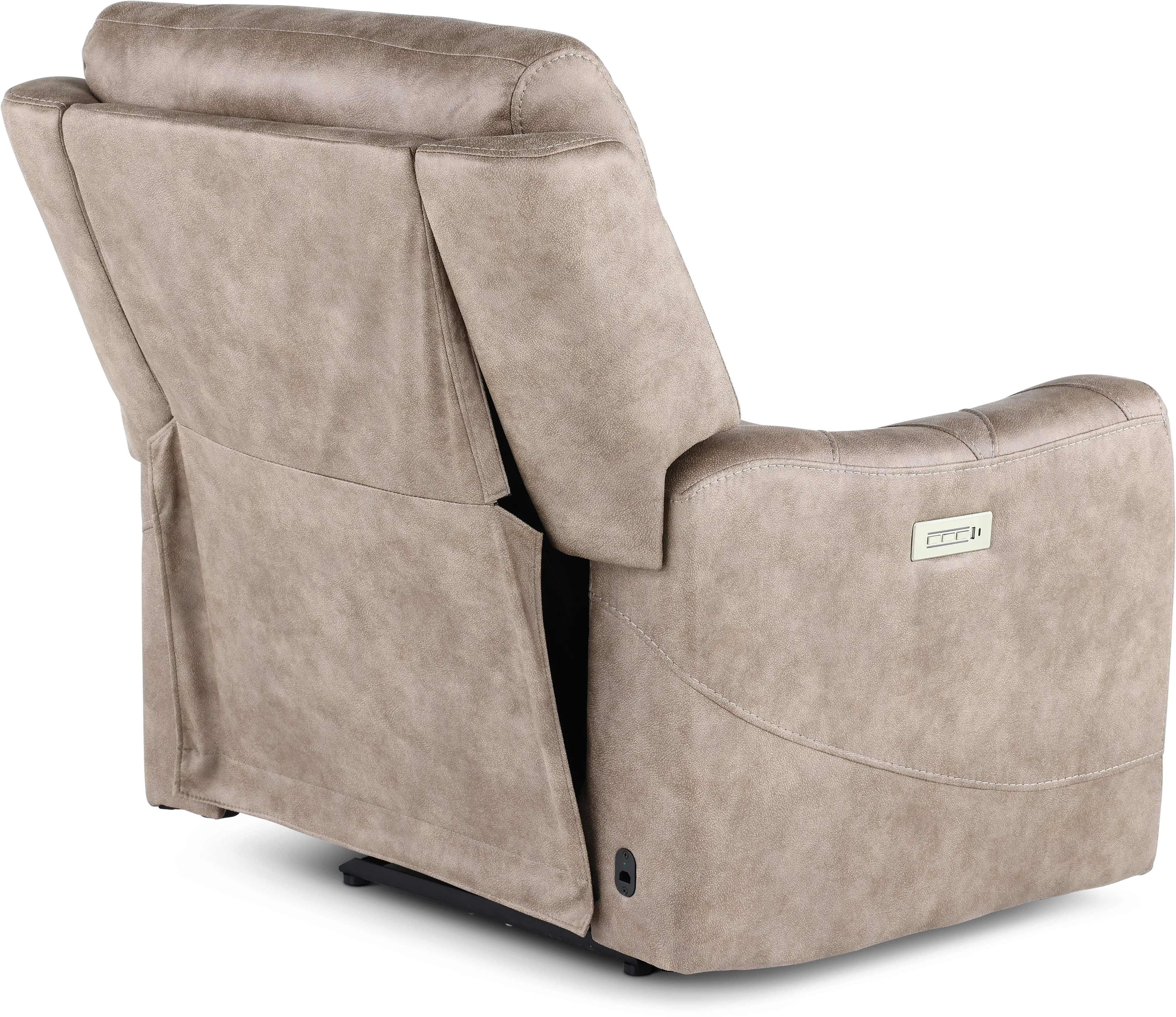 Anniston Fog Beige Lay Flat Power Recliner-8