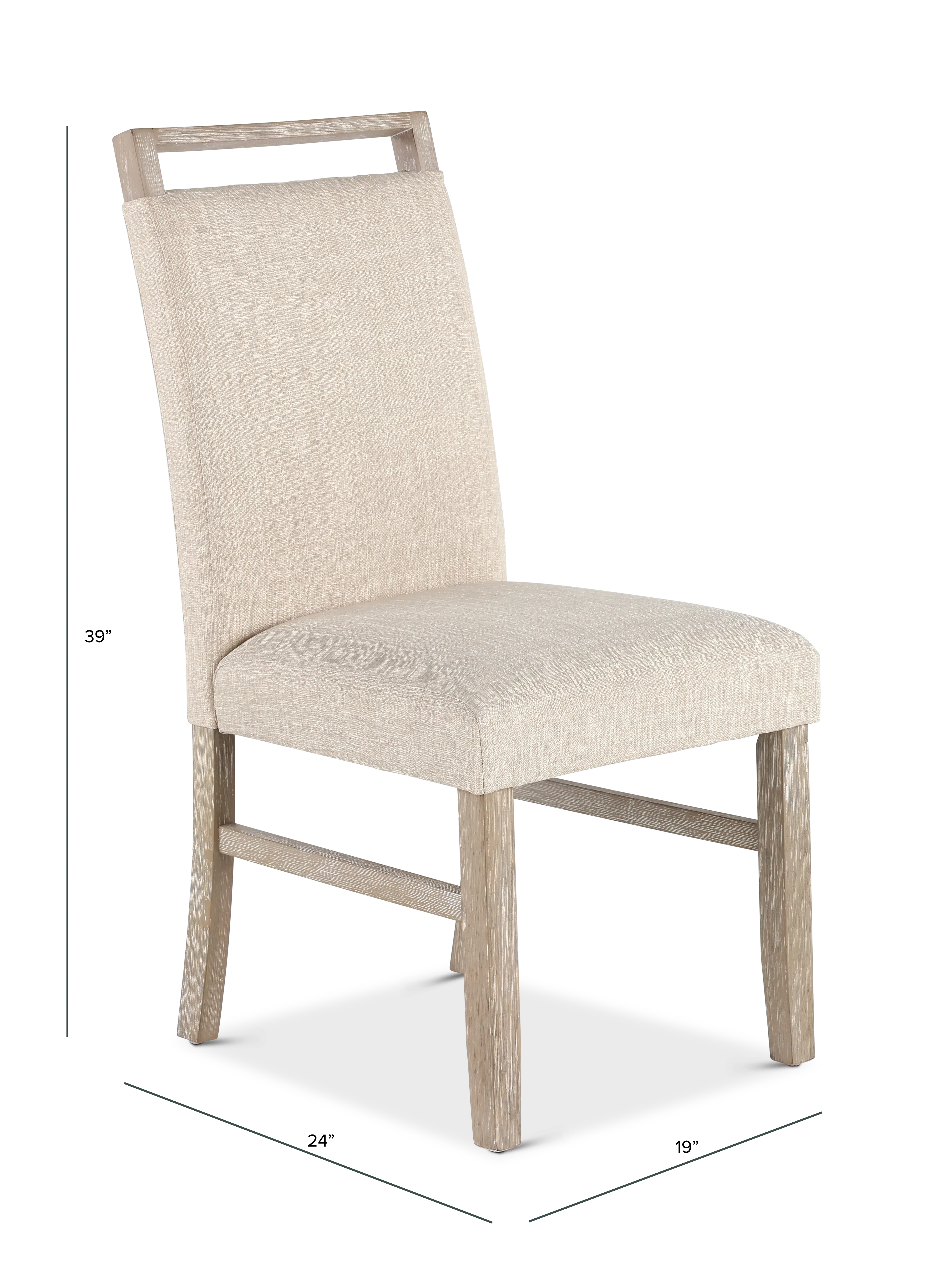 Nina Beige Upholstered Dining Chair-3