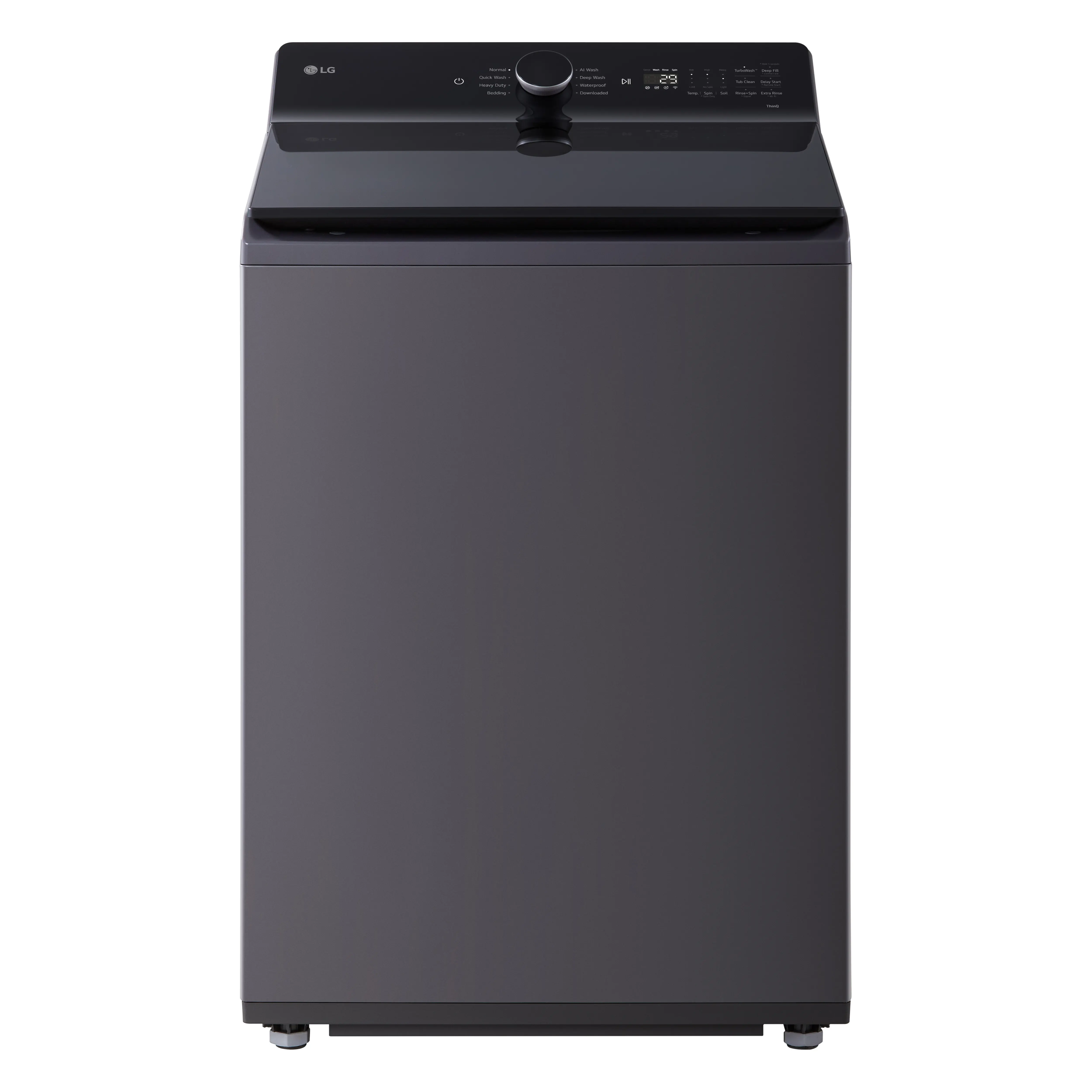 WT8400CB LG 5.5 Cu Ft Top Load Washer - Matte Black-1