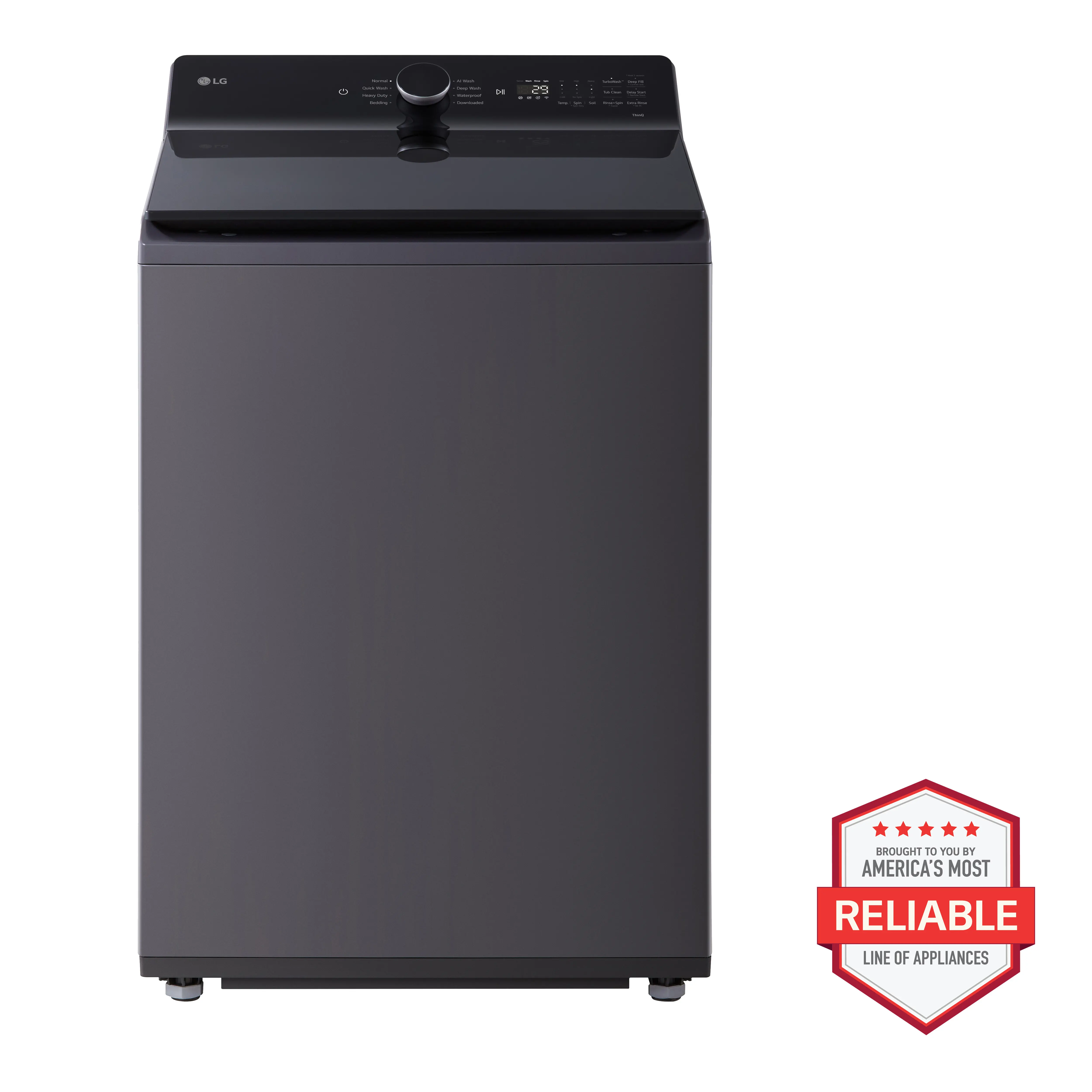 WT8400CB LG 5.5 Cu Ft Top Load Washer - Matte Black-2