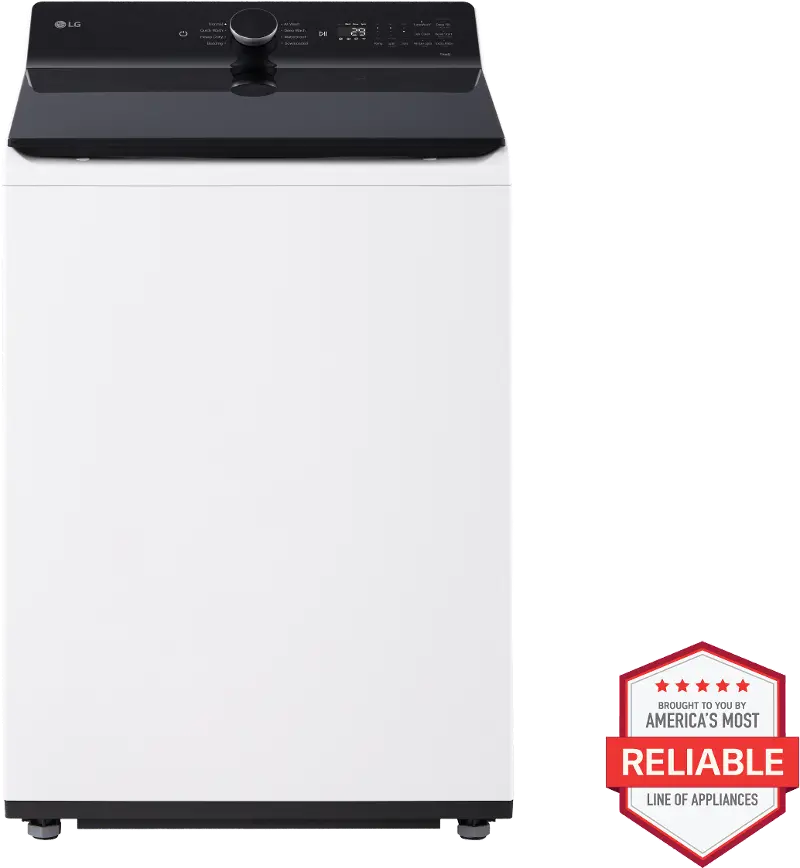 LG 5.5 Cu Ft Top Load Washer - White