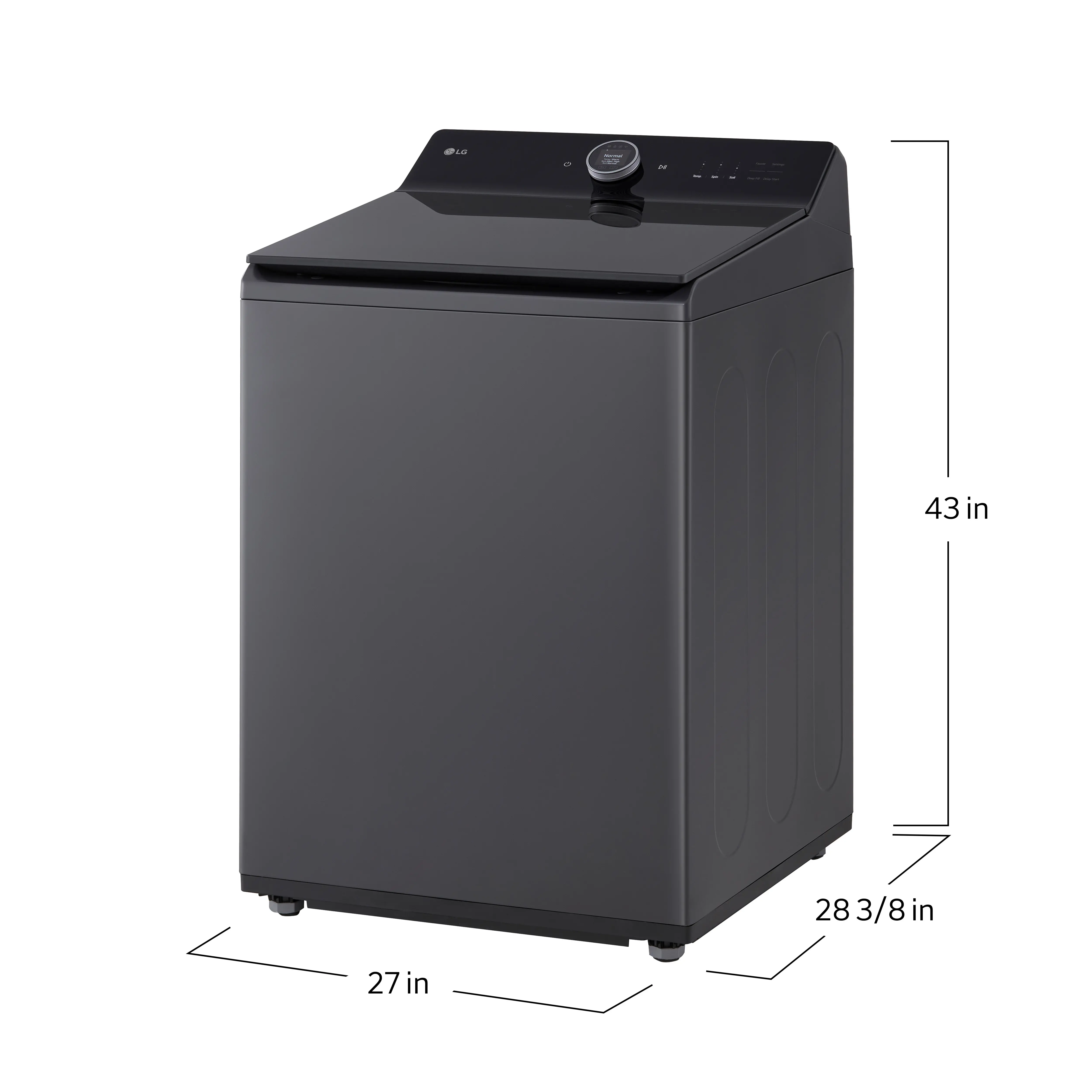 WT8600CB LG 5.5 Cu Ft Top Load Washer - Matte Black-5