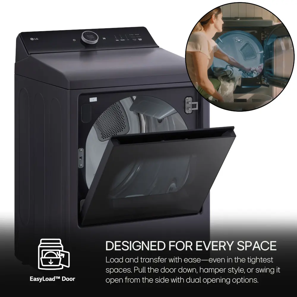 DLEX8600BE LG 7.3 Cu Ft Electric Dryer - Matte Black-7
