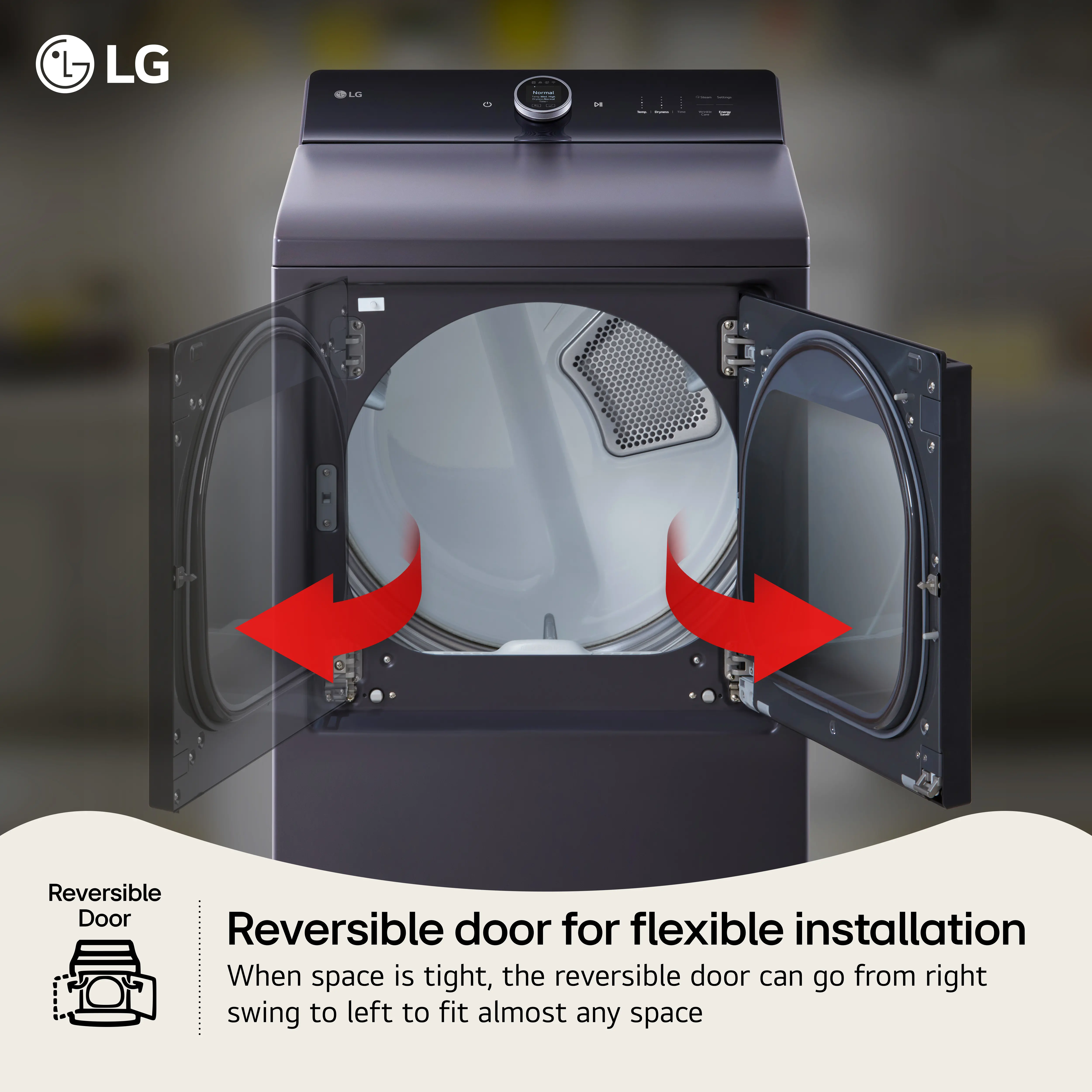 DLGX8601BE LG 7.3 Cu Ft Gas Dryer - Matte Black-5